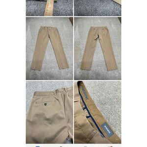Bonobos mens Thursday chino pants sz 32x29.5 khaki flat front trousers